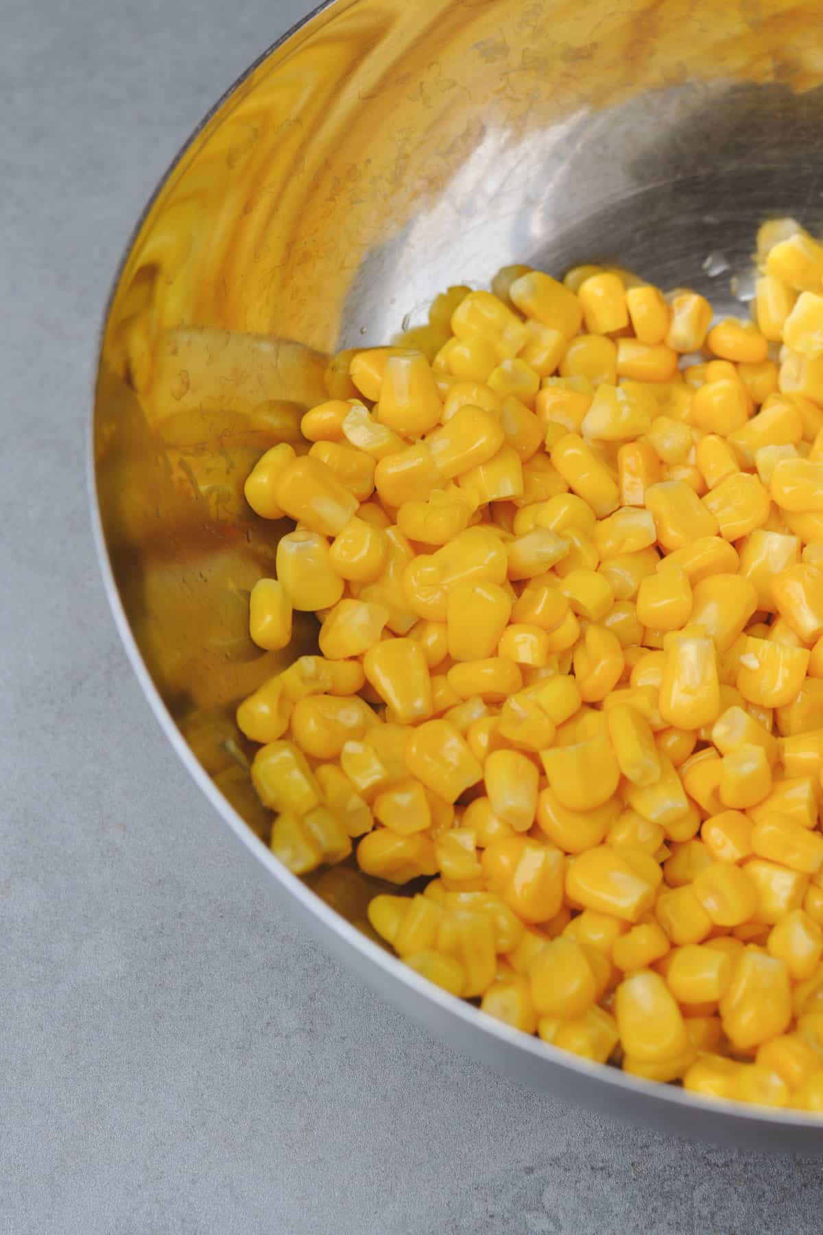 cooked corn elote kernels in a bowl