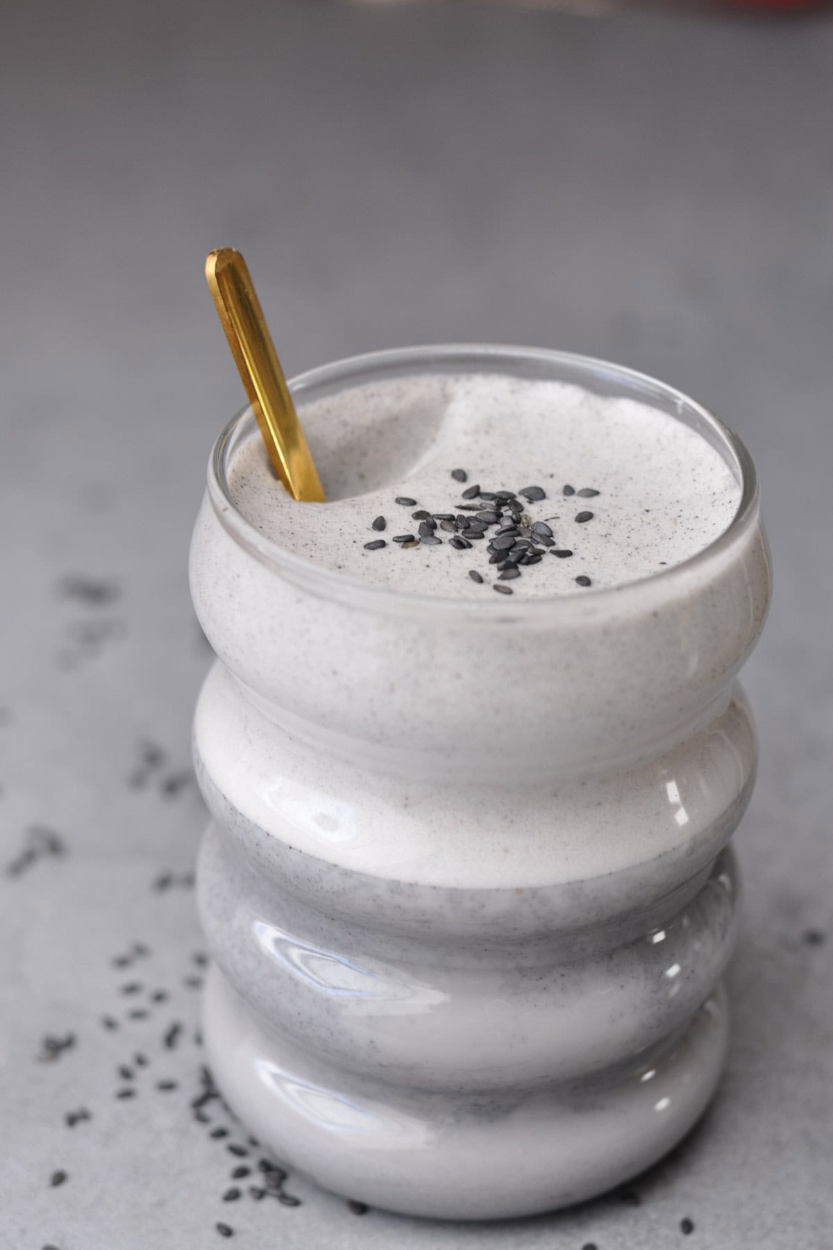 black sesame latte