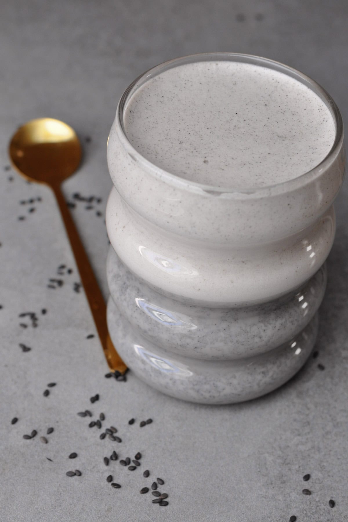 black sesame latte