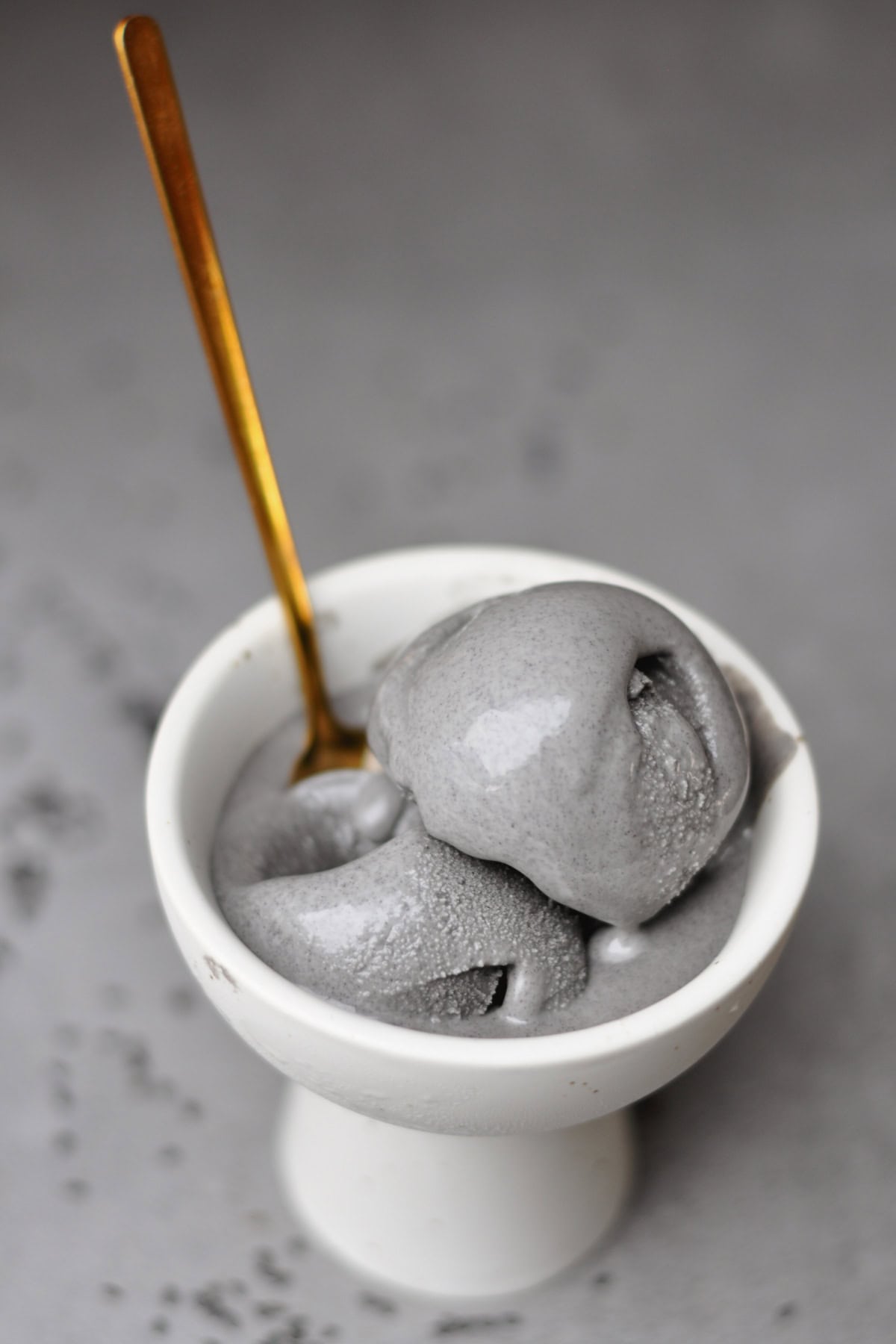 black sesame ice cream