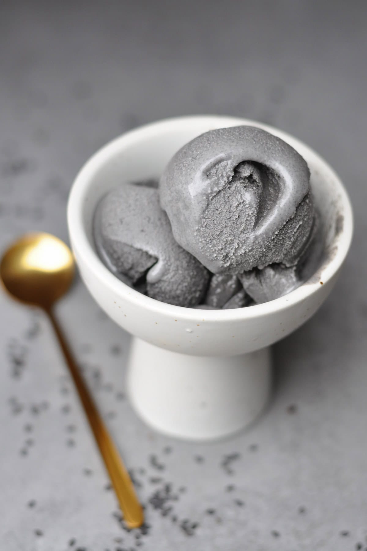 vegan black sesame ice cream