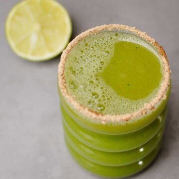 shikanji (indian lemonade) in a glass