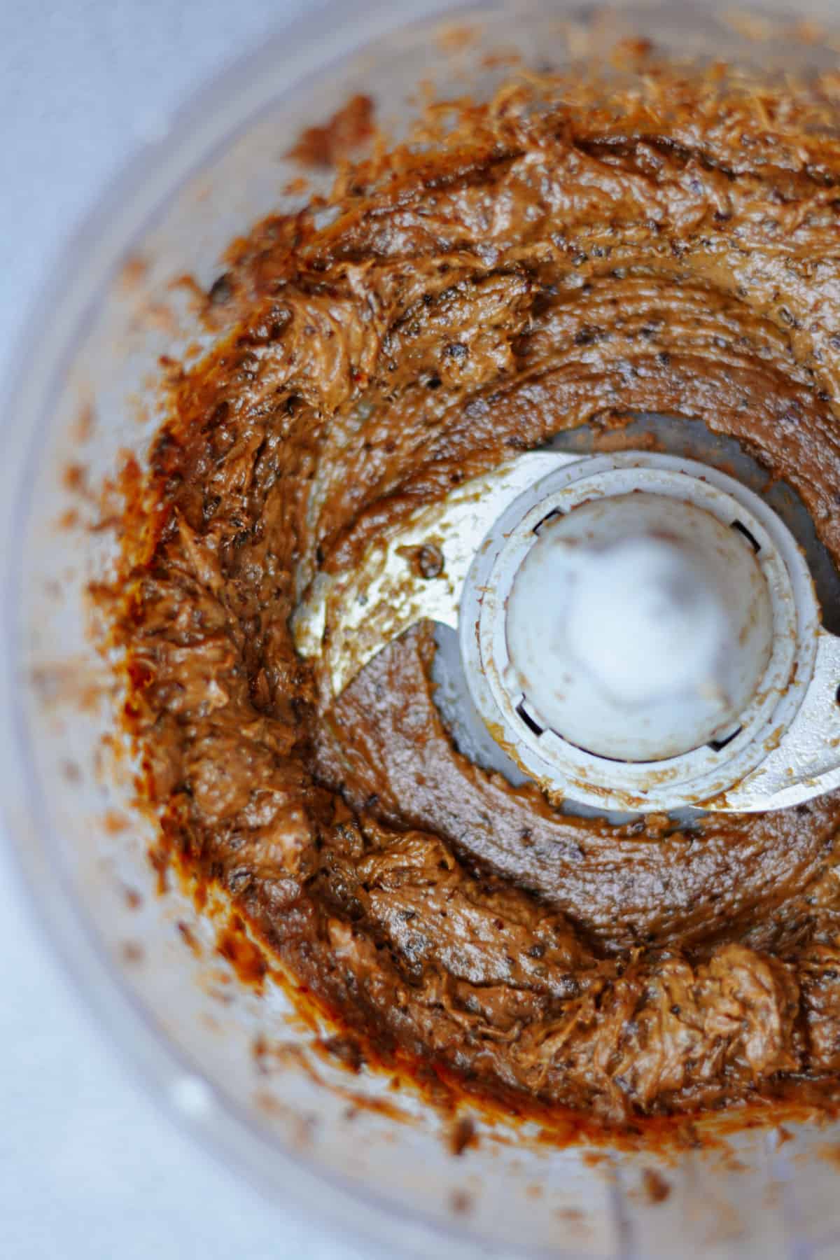 prunes and dates paste mixed in a food processor