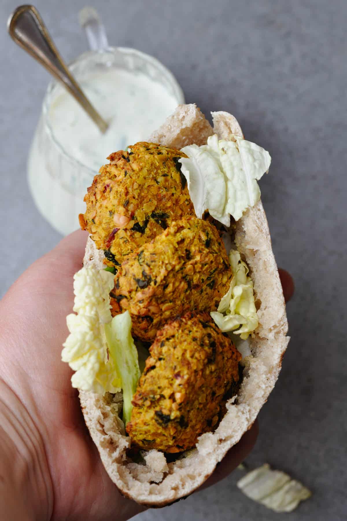 falafel in pita pockets